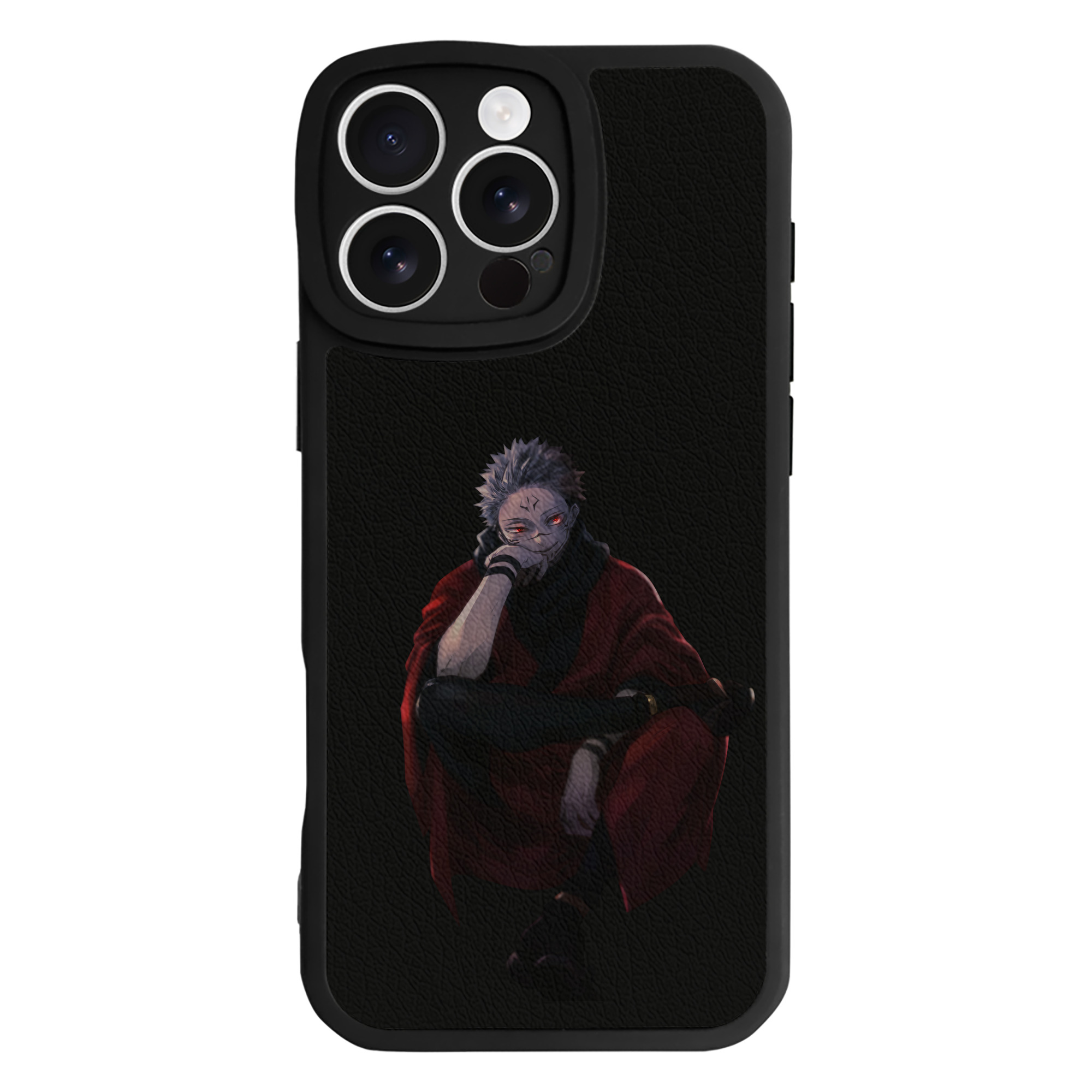 （画像用） 呪術廻戦 Jujutsu Kaisen 【iPhone 16シリーズ対応】シリコンスマホケース（レザー調） 材質：シリコン